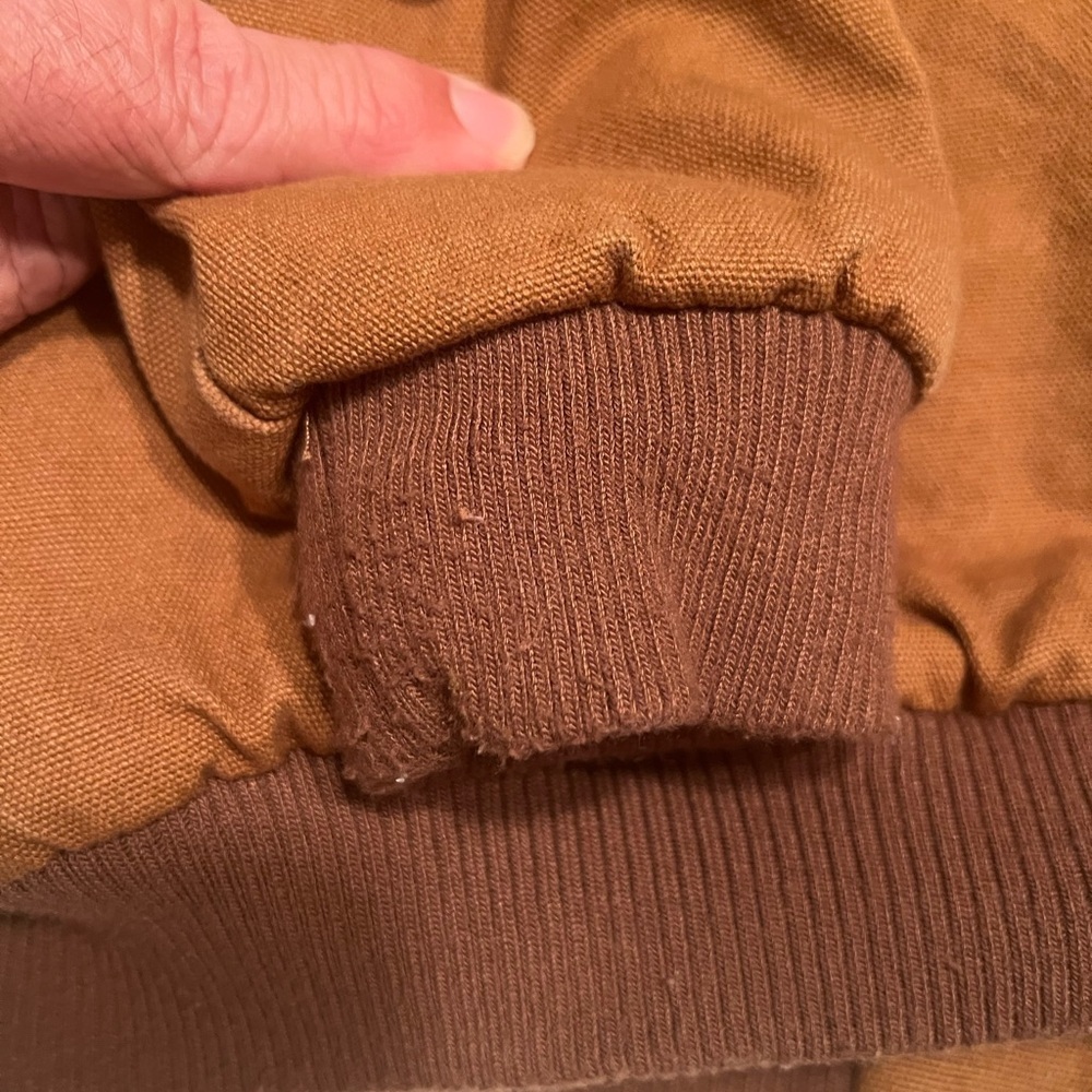 EUC Canada Workgear Kid's Wip Brown Heavy Outdoor Pocket Hood Jacket Size L - Picture 7 of 9
